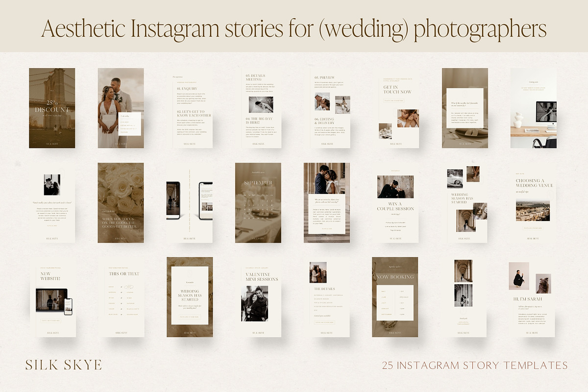 Aesthetic Instagram Story Templates, a Social Media Template by Wonderlik Webdesign (Photo 8 of 10)