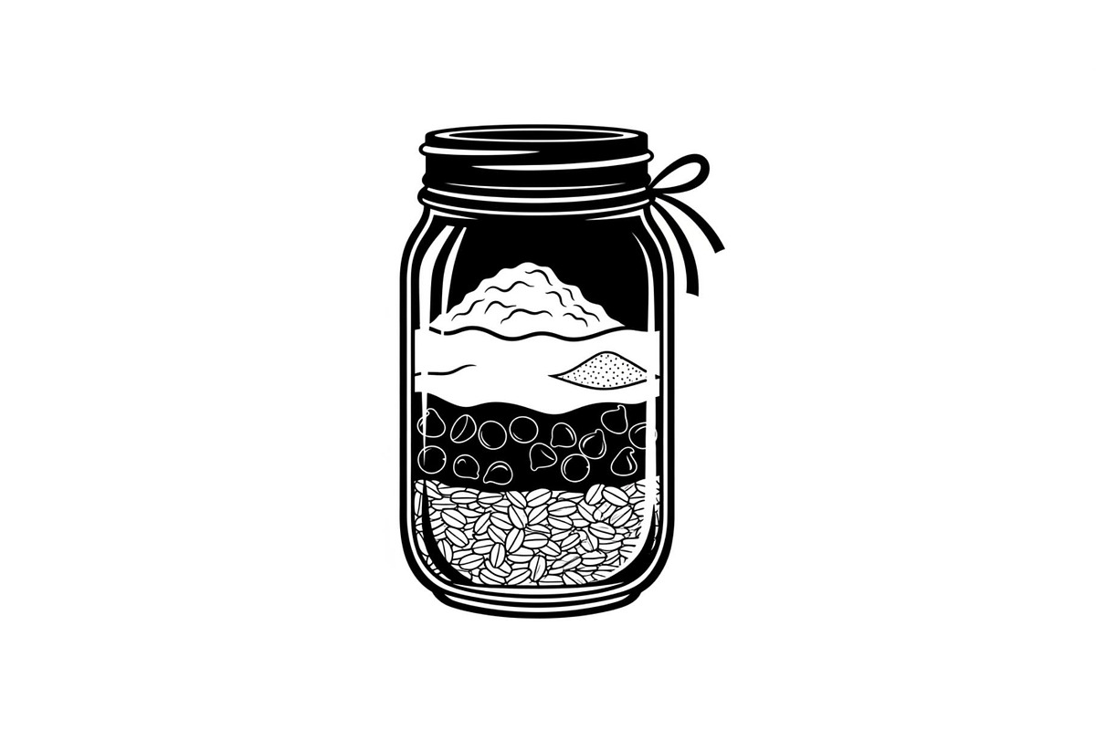 Layered Mason Jar Ingredients Bundle, an Illustration by yasushie (Photo 29 of 31)
