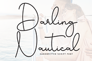 Darling Nautical | Script Font, a Handwritten Font by Scratchones (Thumbnail 1 of 8)
