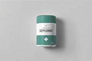 Supplement Jar and Box Mockup, a Packaging Mockup by DesignRushMarket (Thumbnail 11 of 12)
