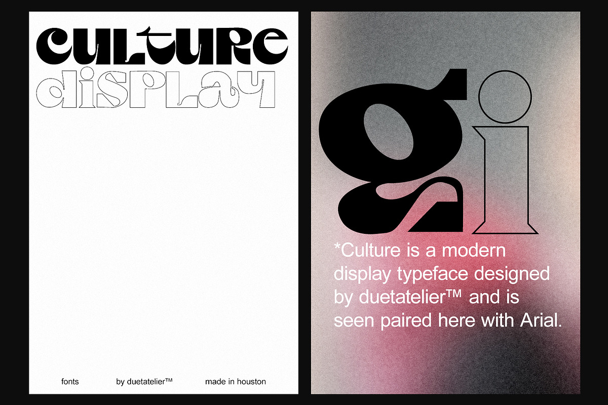 Culture Display Font preview 2