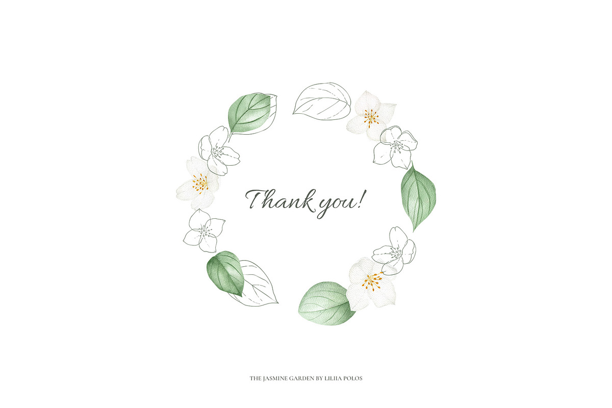 The Jasmine Garden. Watercolors, a Decorative Illustration by Liliia Polos Illustration (Photo 10 of 10)