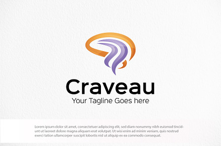 Craveau | Abstract Mind Logo