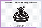 Dessert and Cake Icons Set, a Solid Icon by Designfour (Thumbnail 6 of 6)