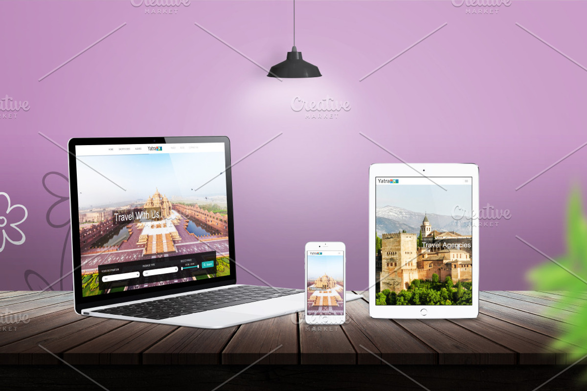 Responsive Devices Mockup, an iPhone Mockup by RSplaneta (Photo 4 of 9)