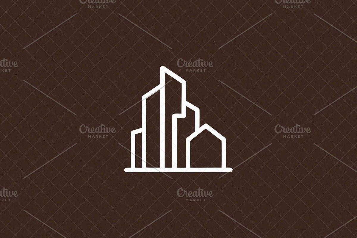 Minimalist Cityscape Icon Modern, an Outline Icon by Vectorium Studio (Photo 4 of 4)