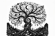 50 Mystical Galaxy Forest Silhouette, a Technology Illustration by Amazin_art (Thumbnail 18 of 33)