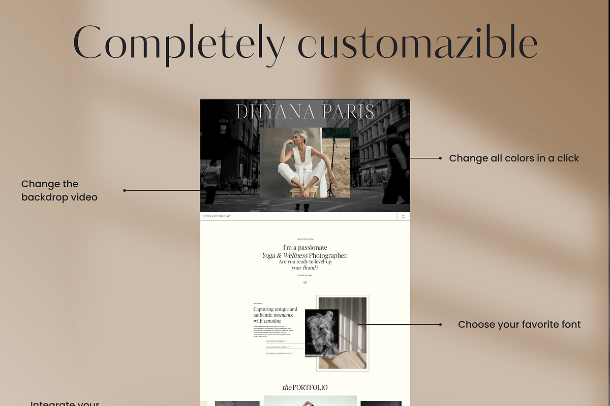 Showit Website Template I Dhyana, a Websites & App Template by YogaBizLab (Photo 4 of 5)