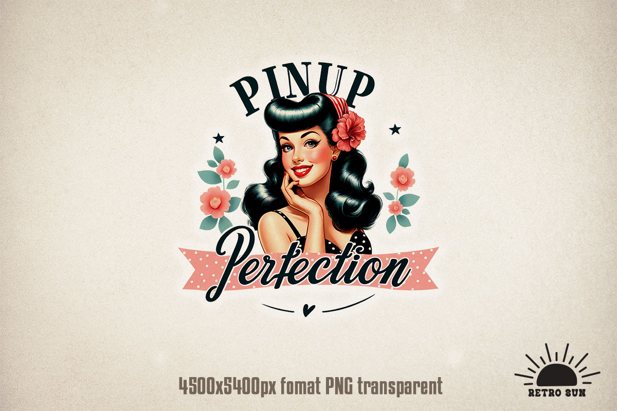 Retro Pin-Up Sublimation Bundle, an Object Graphic by GlitterCraft (Photo 2 of 20)