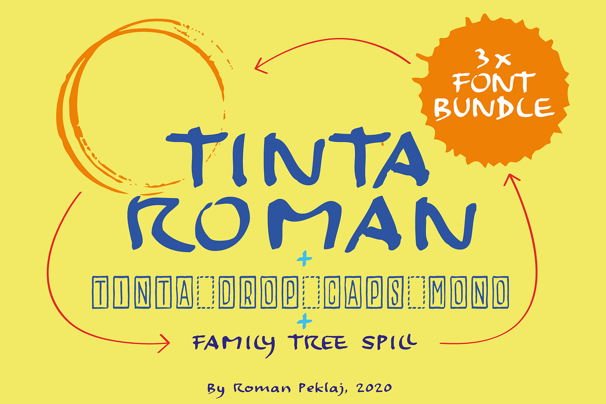 TintaRoman font BUNDLE