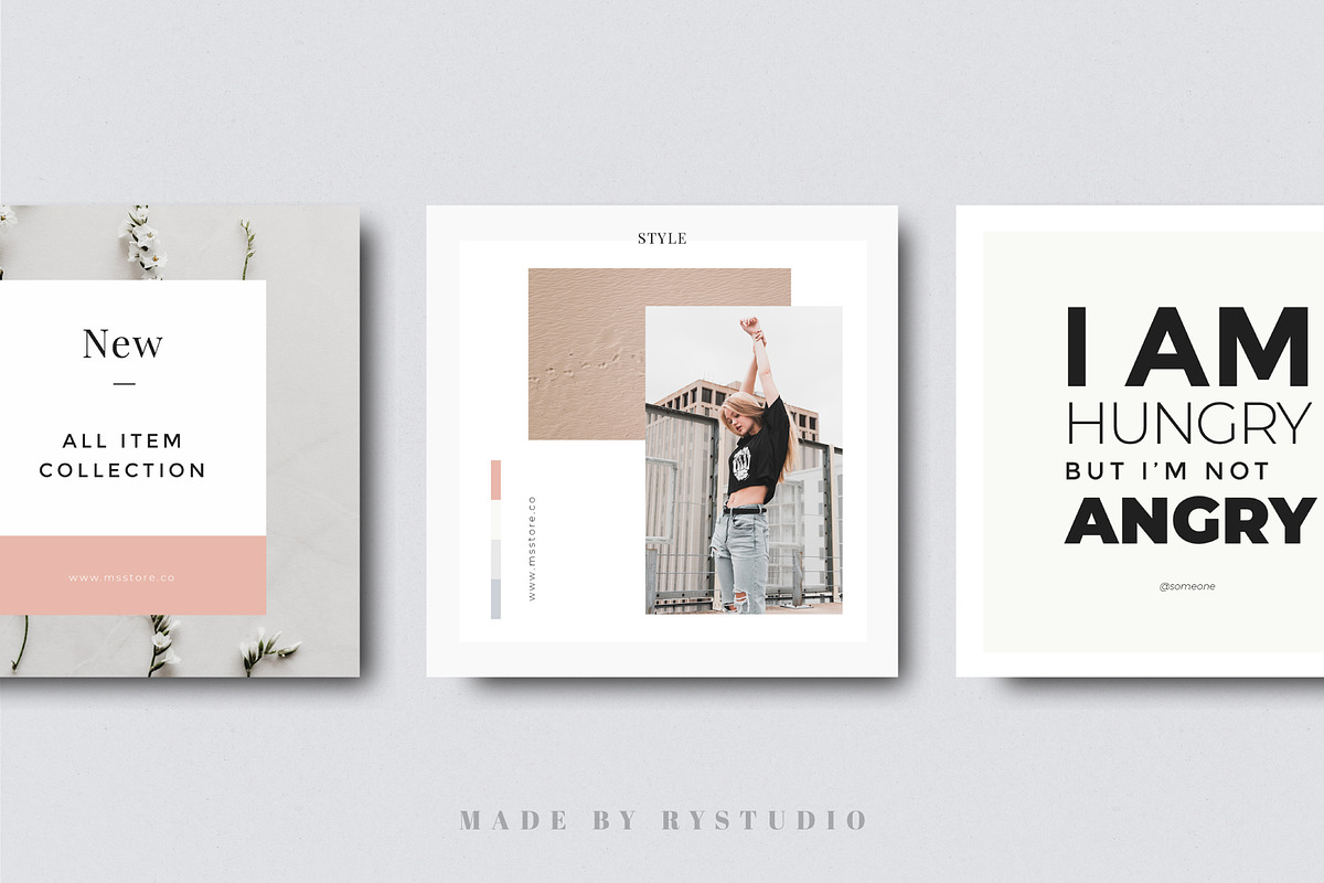 MNML Social Media Pack & Stories, a Social Media Template by Rystudio (Photo 8 of 12)
