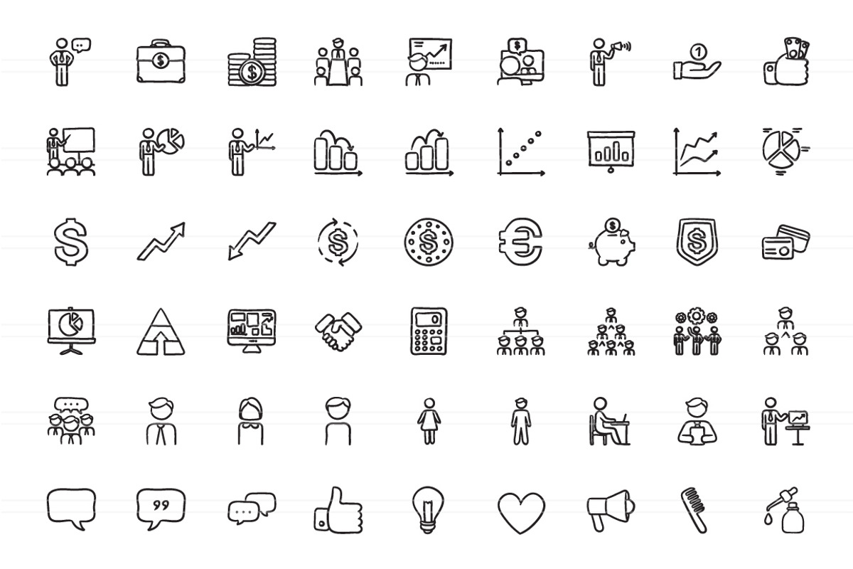 2100 Hand drawn vector icons, an Outline Icon by Visual Generation (Photo 4 of 43)