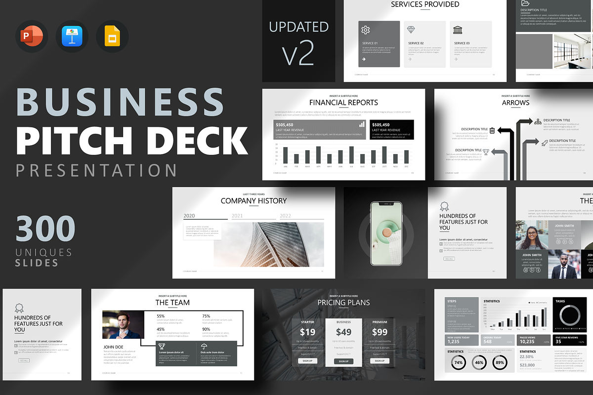 Pitch Deck Business Presentation, a Presentation Template by AdrianDragne (Photo 1 of 12)
