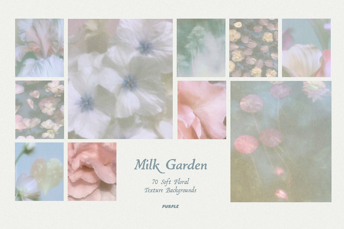 Milk Garden: Texture Backgrounds, a Background Graphic by Purple (Photo 10 of 11)