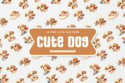 Kawaii Dog Cute Character, an Animal Illustration by Gohsantosa (Thumbnail 2 of 4)