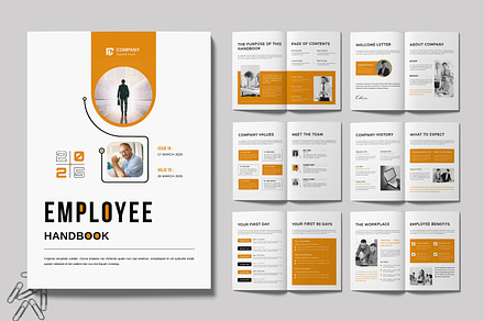 Employee Handbook Template, a Brochure Template by MightyDesign