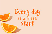 Orange Juice | Playful font, a Font by JuliaVolkova (Thumbnail 3 of 7)
