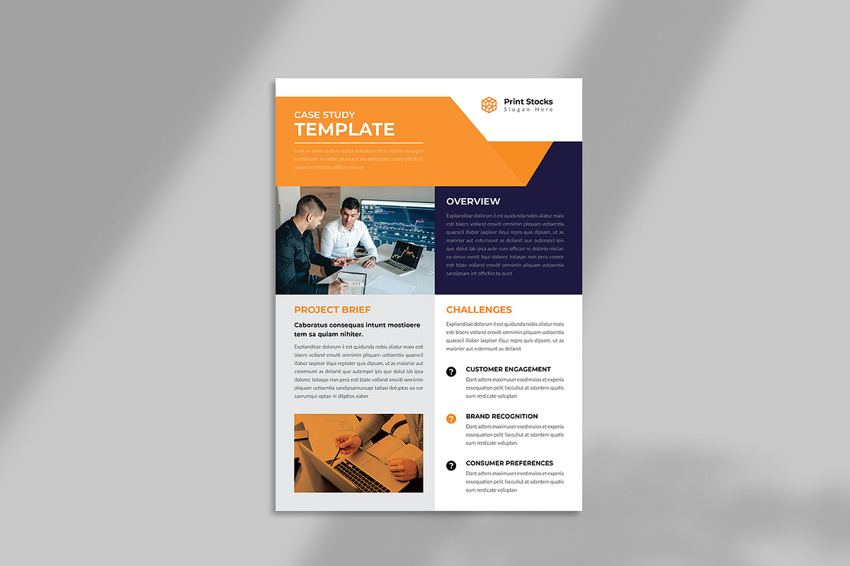 Modern Case Study Flyer preview 2