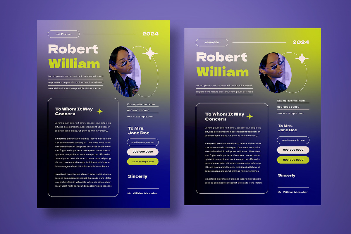Aesthetic Resume, a Resume Template by graphicook (Photo 3 of 3)