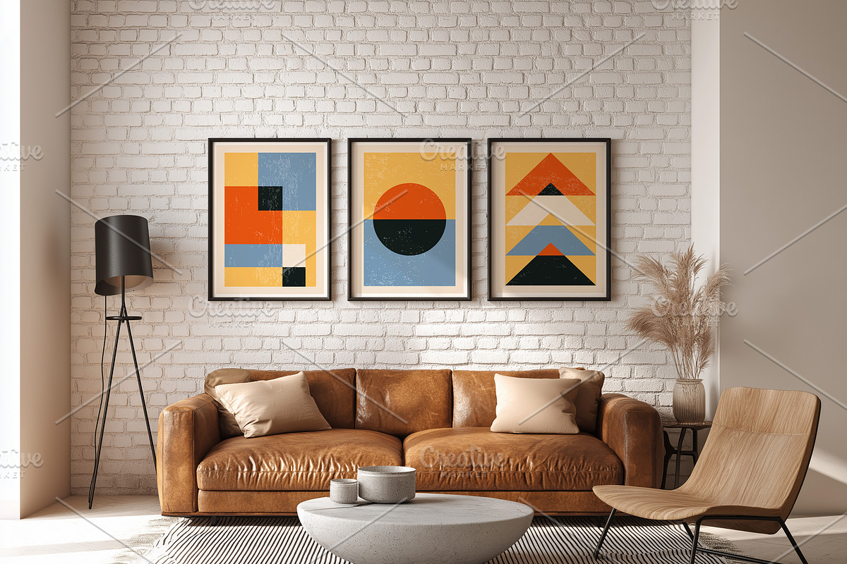 Geometric Printable Wall Art Prints, a Background Graphic by C Design Studio (Photo 2 of 17)