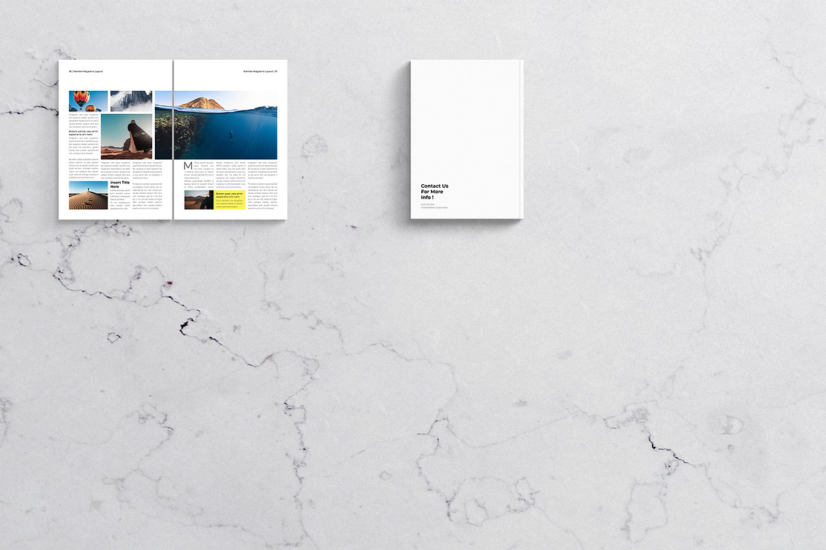 Luxury Travel Magazine Template, a Magazine Template by DesignCrest (Photo 12 of 13)