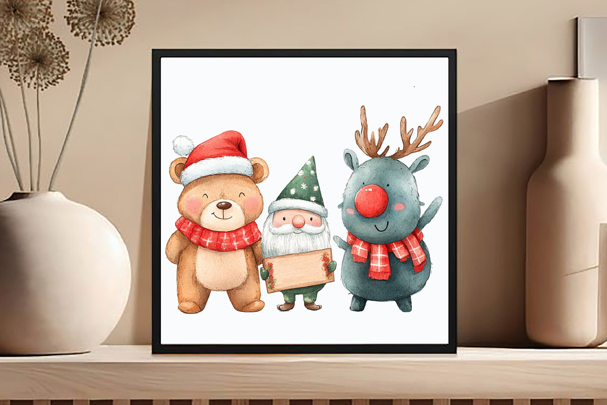 Watercolor Happy Characters PNG, an Illustration by DreamCafeArt (Photo 4 of 6)