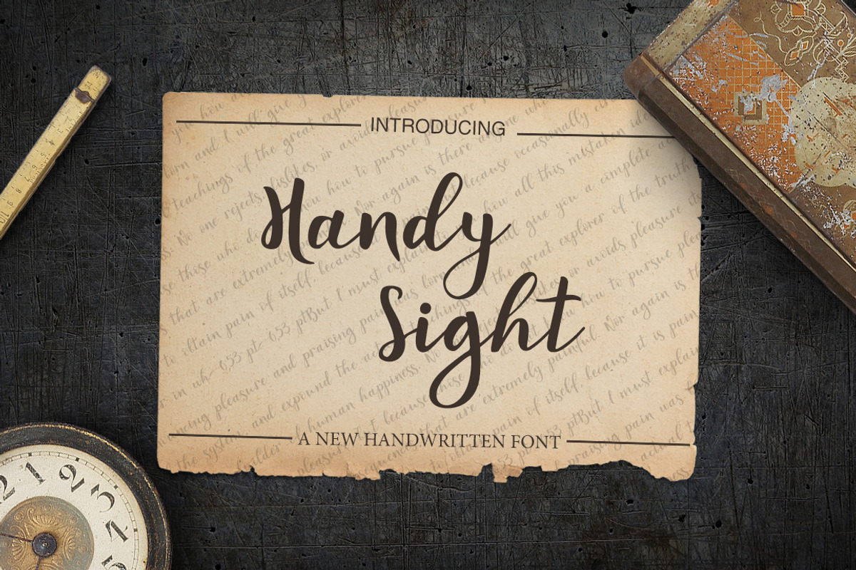 Handy Sight - font