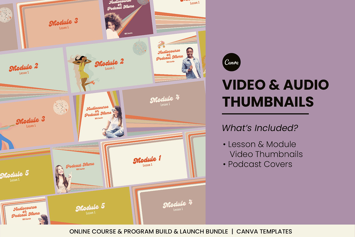 Retro Roller Disco Canva Mega Pack, a Social Media Template by WorkShy Studio (Photo 20 of 24)