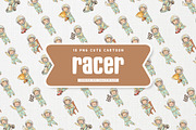 Charming Racer Cute Kids Cartoon, a Sport Illustration by Gohsantosa (Thumbnail 2 of 4)