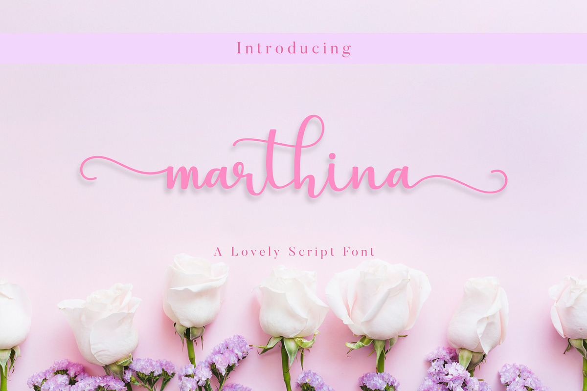 Marthina, a Script Font by Uloel Design (Photo 1 of 7)