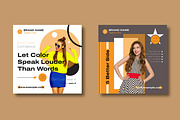 Trendy Fashion Social Media Post, a Social Media Template by MightyDesign (Thumbnail 4 of 8)