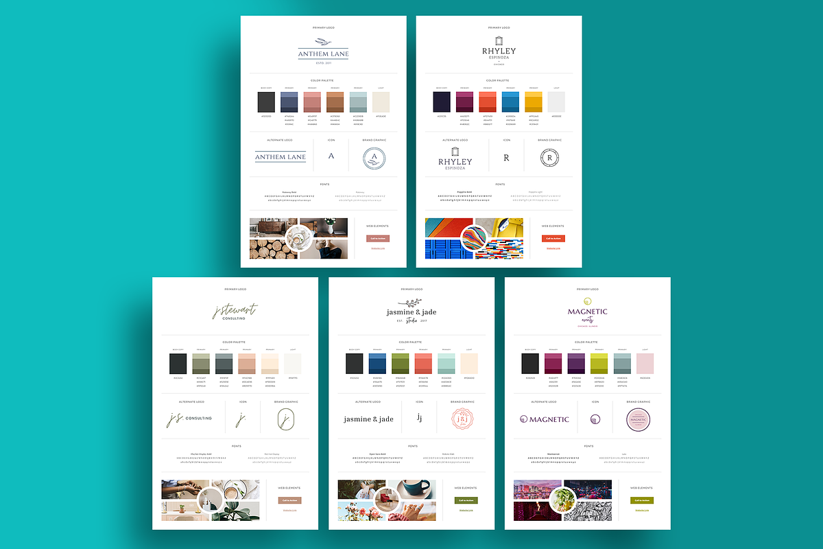 35 Beautiful Brand Kits | Canva, a Branding & Logo Template by Anchor ‹A› Digital Design (Photo 7 of 10)