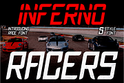 Inferno Racers - Race Font, a Font by PutraCetol Studio (Thumbnail 1 of 11)