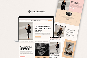 Bold Squarespace Website Template