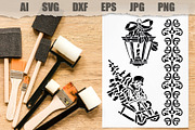Stencil Winter Border, a Person Illustration by MARYCRAFTIRIA (Thumbnail 2 of 3)