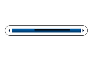 Scroll bar slider. UI horizontal, an Object Illustration by the8monkey