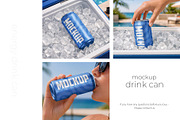 Energy Drink Can Mockup Set, a Packaging Mockup by Country4k (Thumbnail 5 of 5)