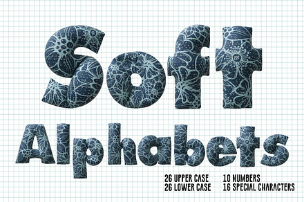 78 Soft Alphabet Clipart Set 2