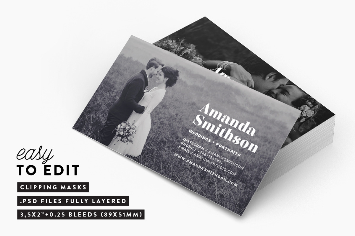 Photography Business Card Template, a Business Card Template by Fearless Confetti (Photo 5 of 5)