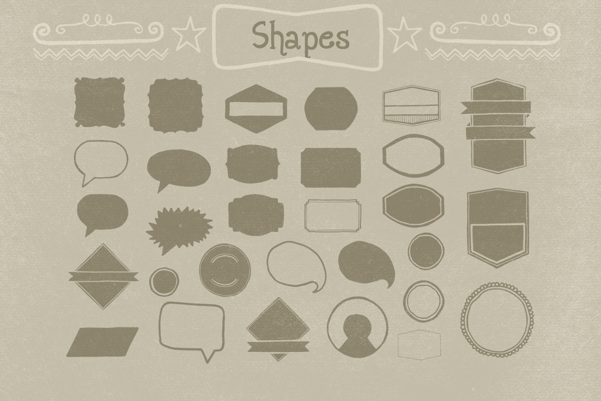 120 Handwritten Decorative Shapes 05 preview 4