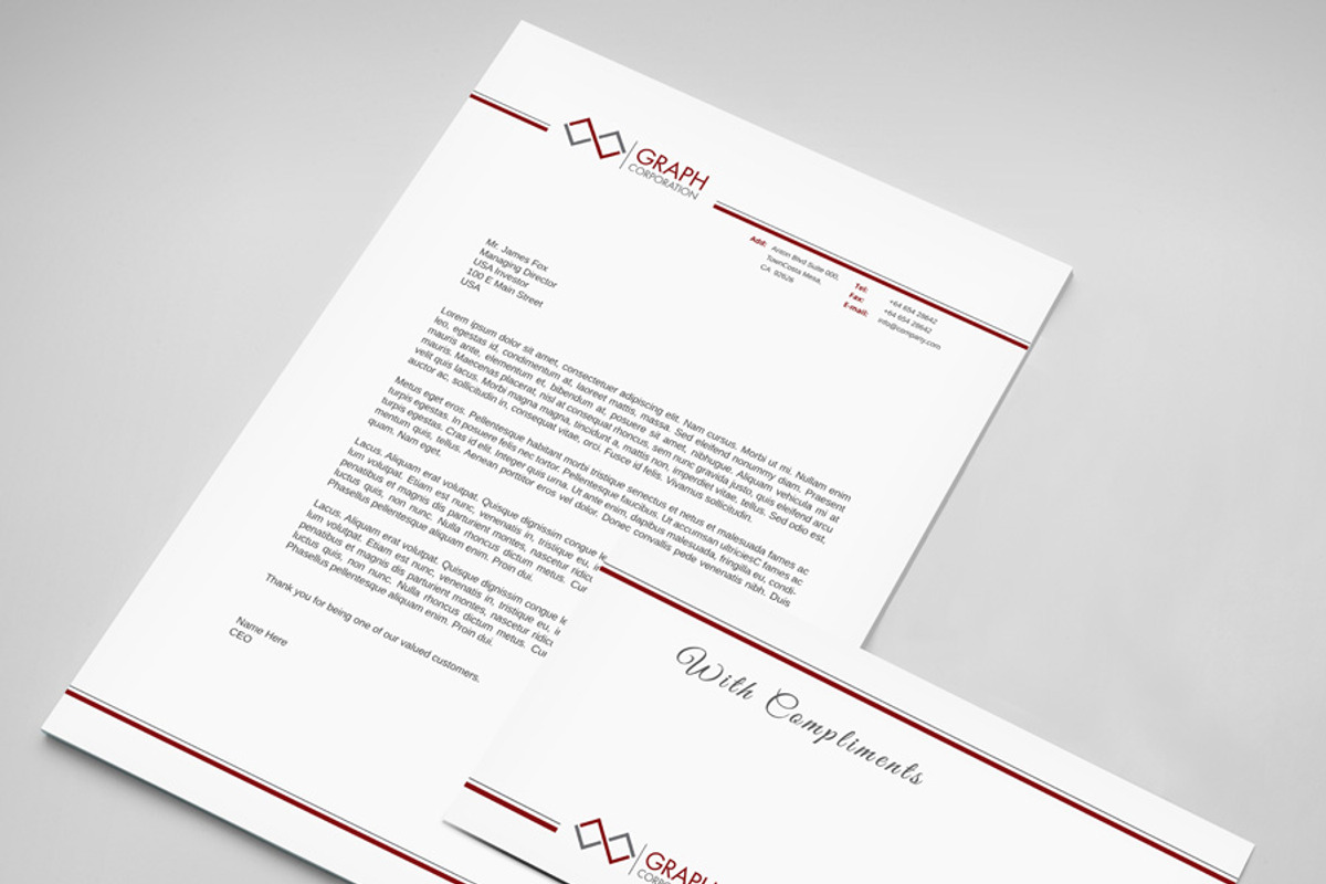 Letterhead, a Stationery Template by asimalikhan555 (Photo 9 of 9)
