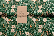 Festive Christmas Botanical Pattern, a Pattern Graphic by SirenaArt (Thumbnail 15 of 15)