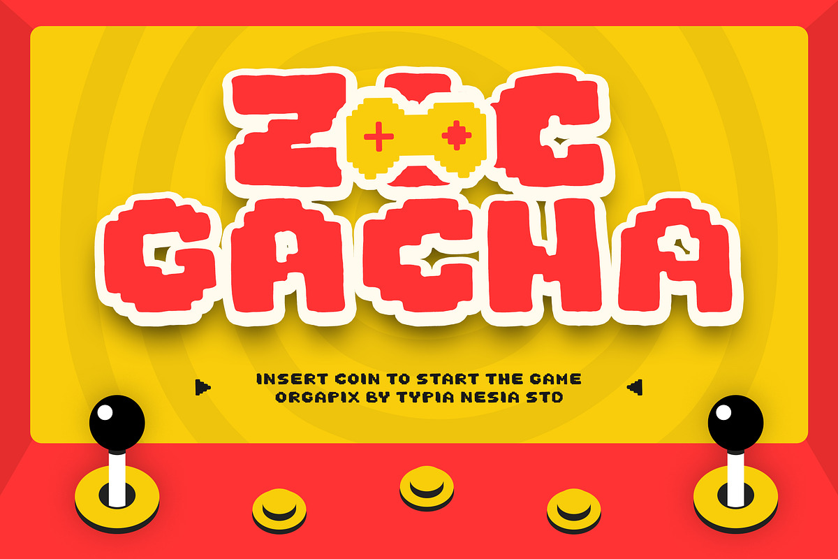 Orgapix - Organic Doodle Pixel Font, a Font by Typia Nesia (Photo 10 of 11)