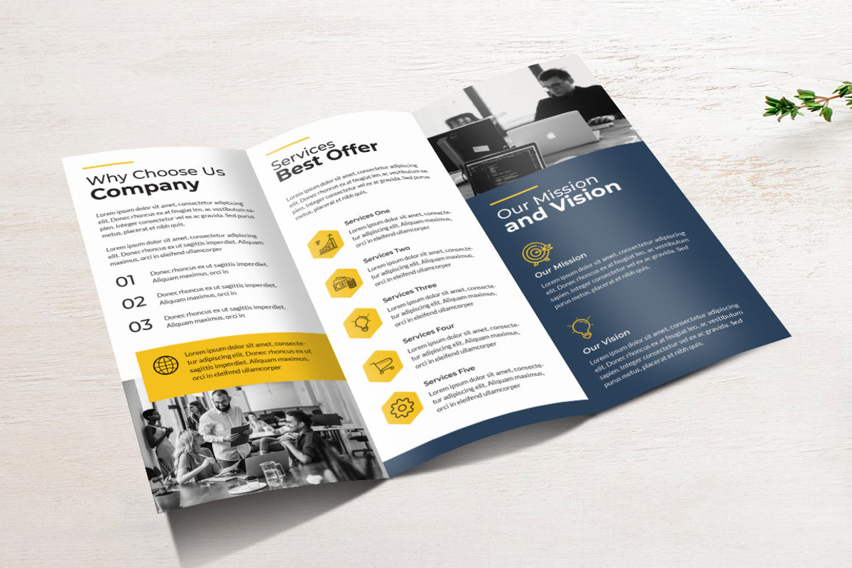 Trifold Business Agency Brochure, a Brochure Template by yanindesign (Photo 3 of 3)