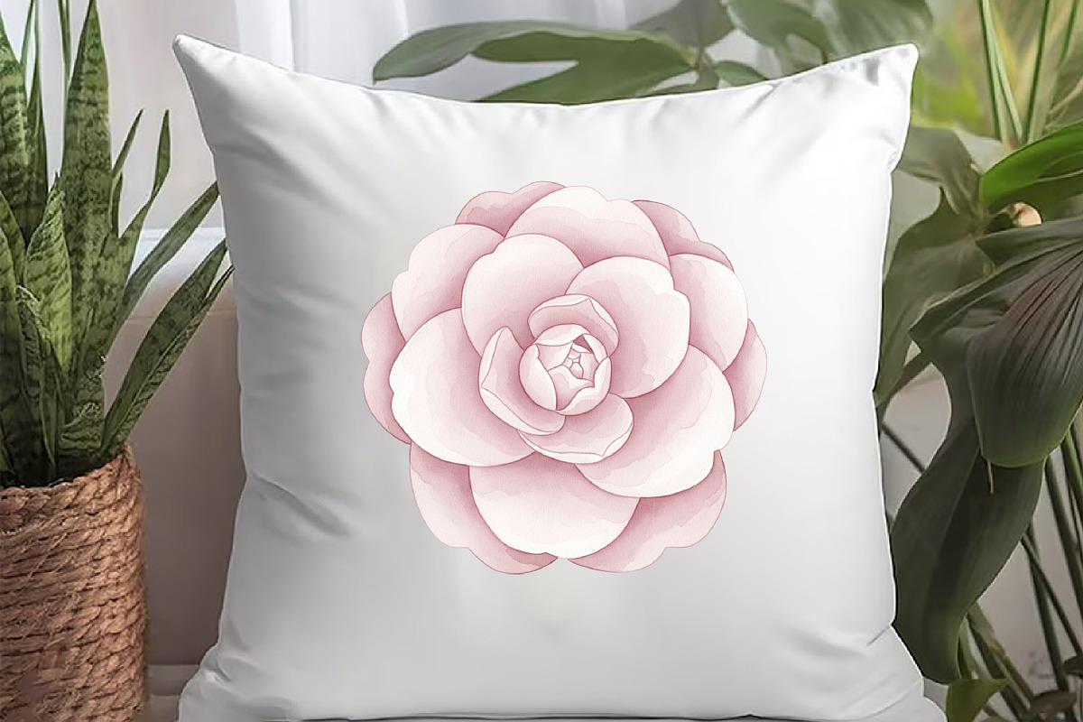 Abstract Pink Flower, an Illustration by Watercolor design (Photo 5 of 6)