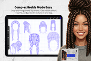 1500+ Hair Procreate Bundle, a Brush Add-On by Selentaori Studio (Thumbnail 3 of 15)