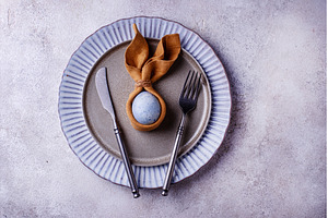 Elegant Easter table setting with, a Holiday Photo by Yulia Furman