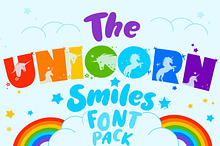 Unicorn Layered Font & Bonus