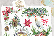 Watercolor Christmas collection, a Decorative Illustration by WonderWonder (Thumbnail 4 of 19)
