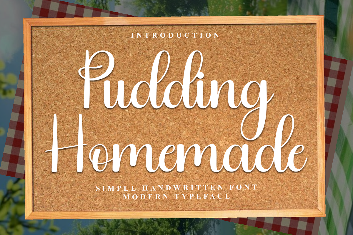 Pudding Homemade, a Handwritten Font by InermediaSTUDIO (Photo 1 of 7)